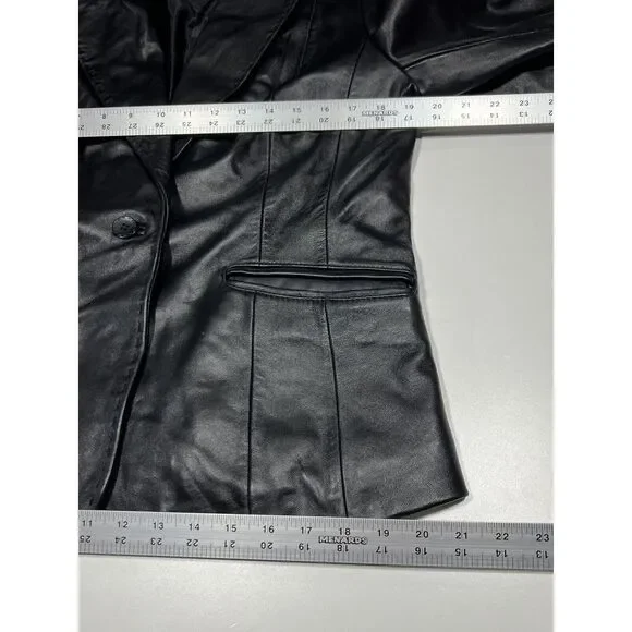 Tannery West Black Leather Women Jacket Size M‎ - Picture 7 of 10